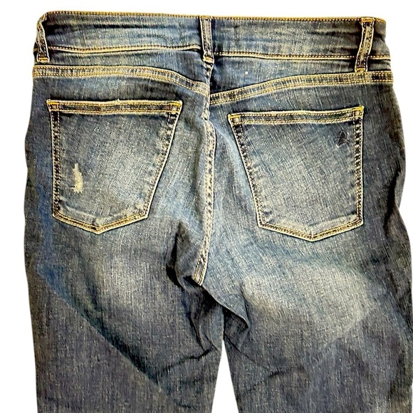 NWT DL1961 Lara intercept cropped flare mid tone distressed frayed hems size 26 - Picture 6 of 9